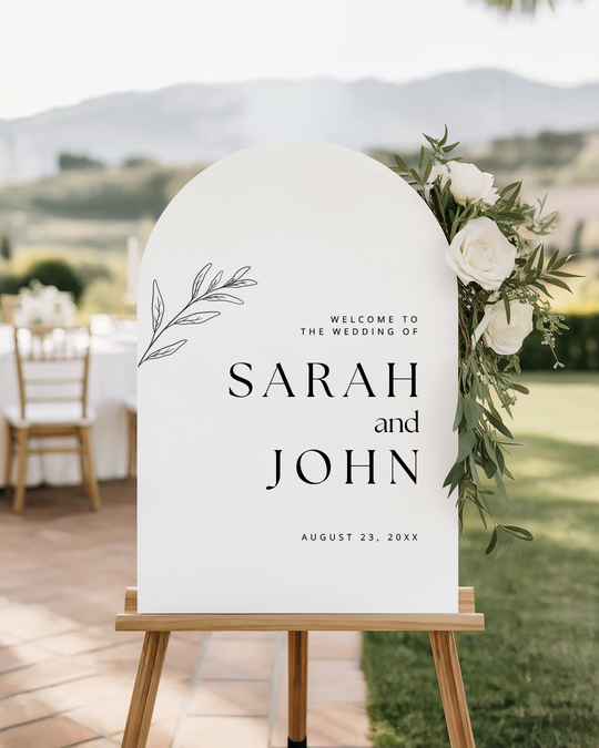 Arched Wedding Signs: Why the Shape Won