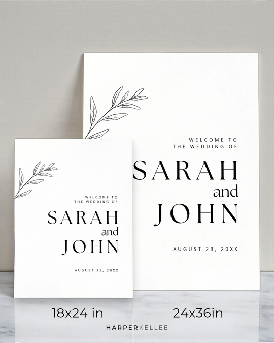 Wedding Welcome Sign Sizes: The Guide I Wish I'd Had