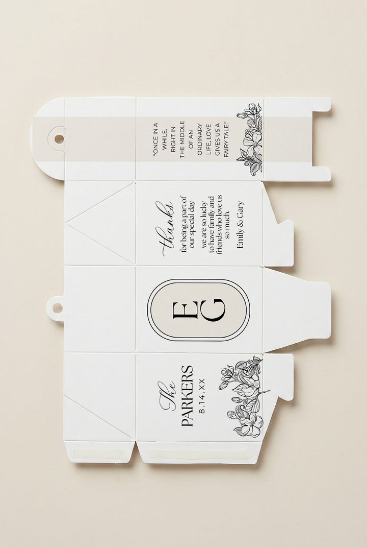 The Monogram Favor Box