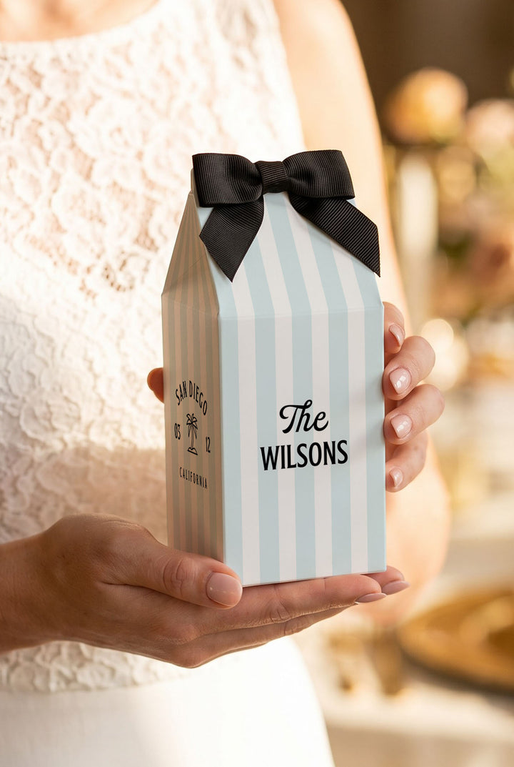 The Cabana Favor Box · Stripe