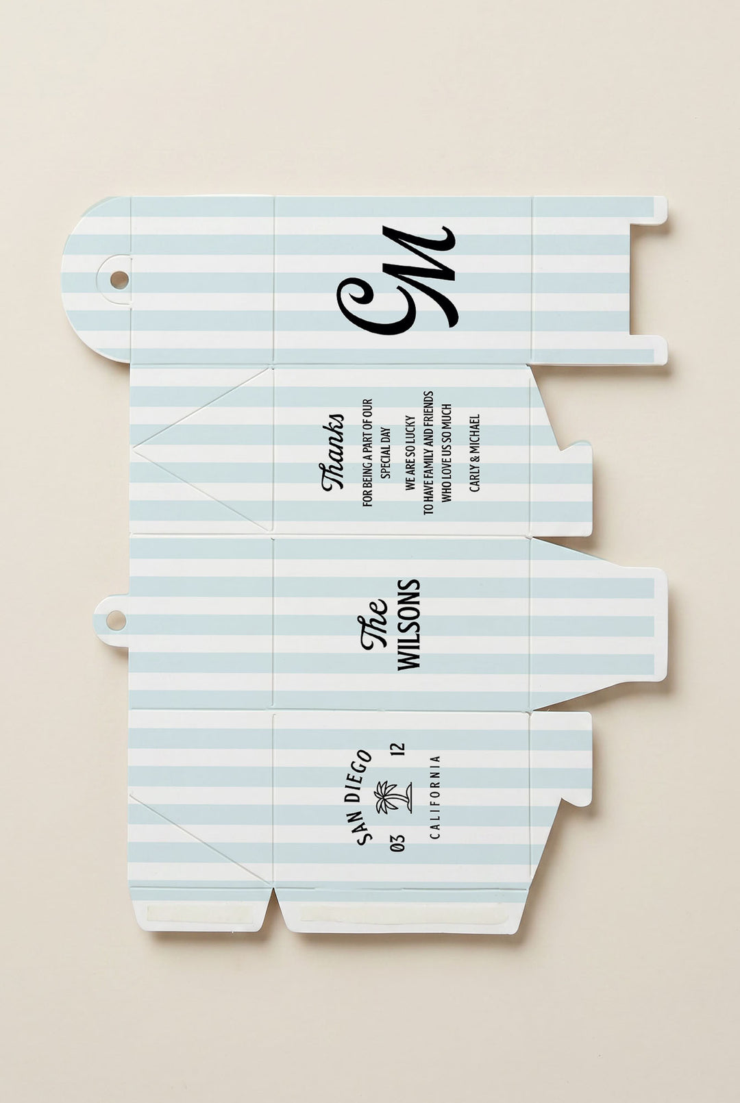 The Cabana Favor Box · Stripe