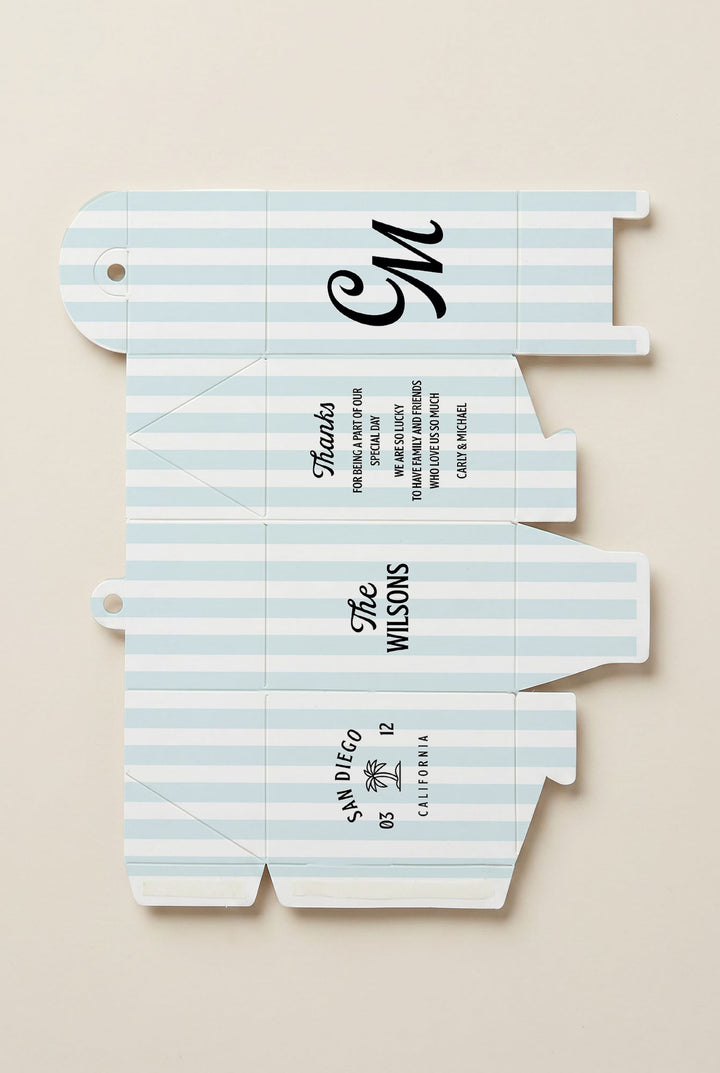 The Cabana Favor Box · Stripe