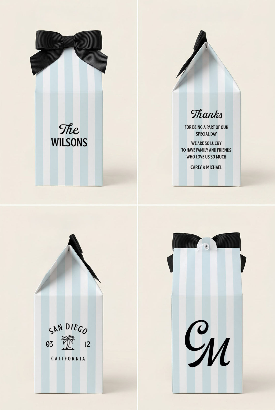 The Cabana Favor Box · Stripe