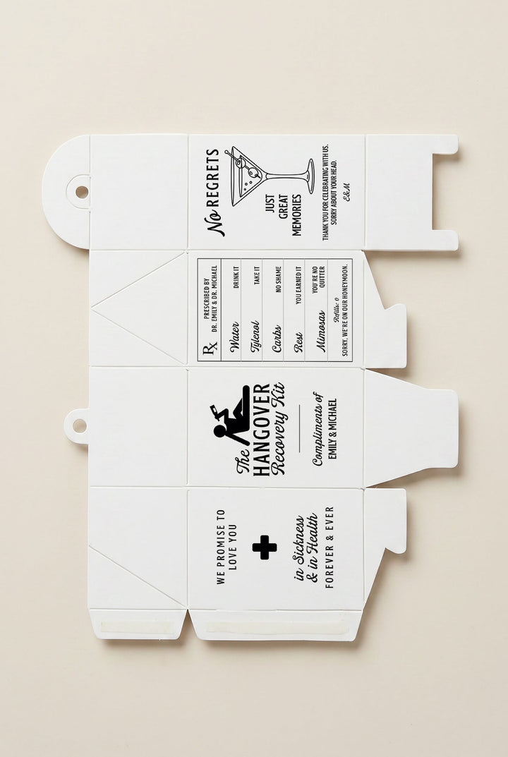 The Hangover Recovery Kit Favor Box