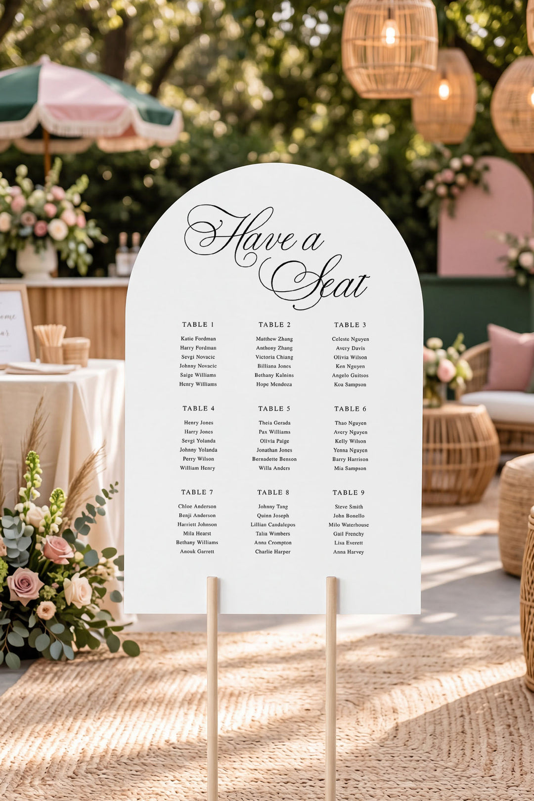The Heirloom Seating Chart · Classic