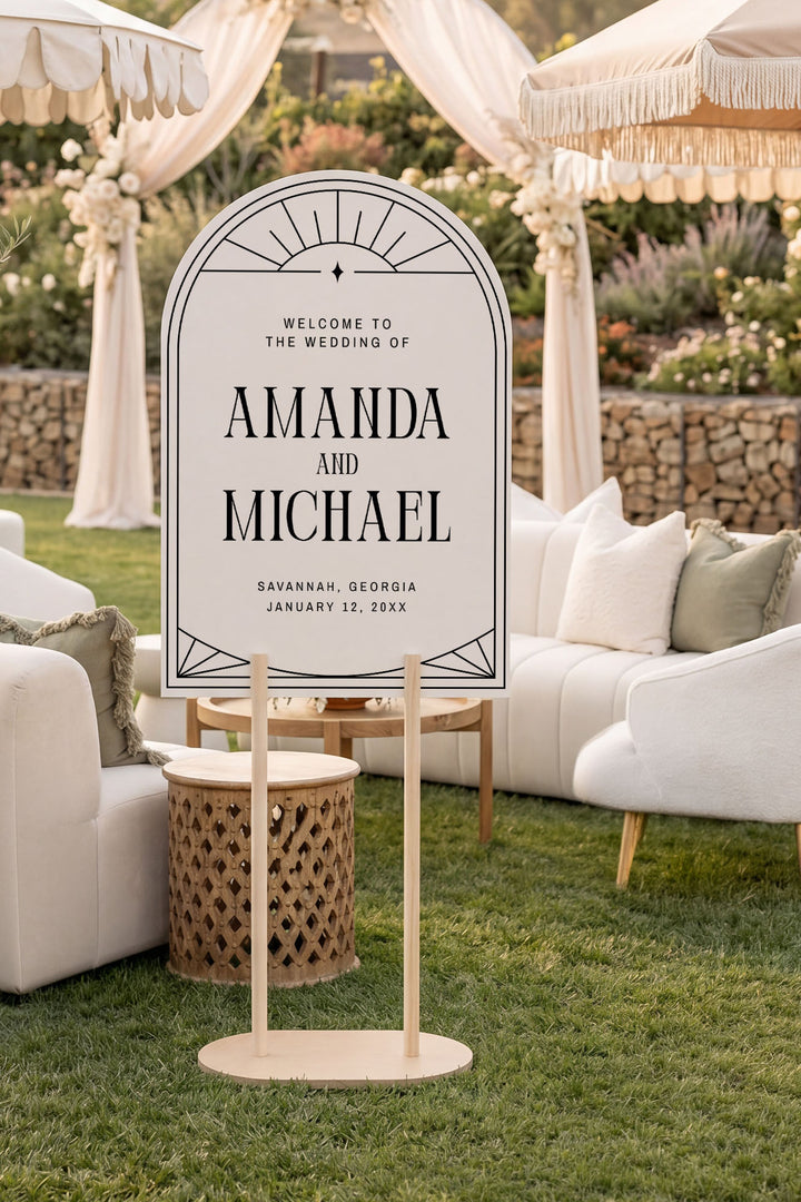 The Gilded Welcome Sign · Deco Arch