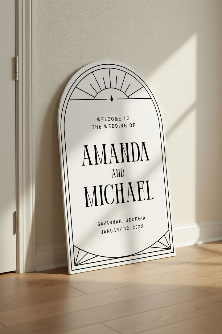 The Gilded Welcome Sign · Deco Arch