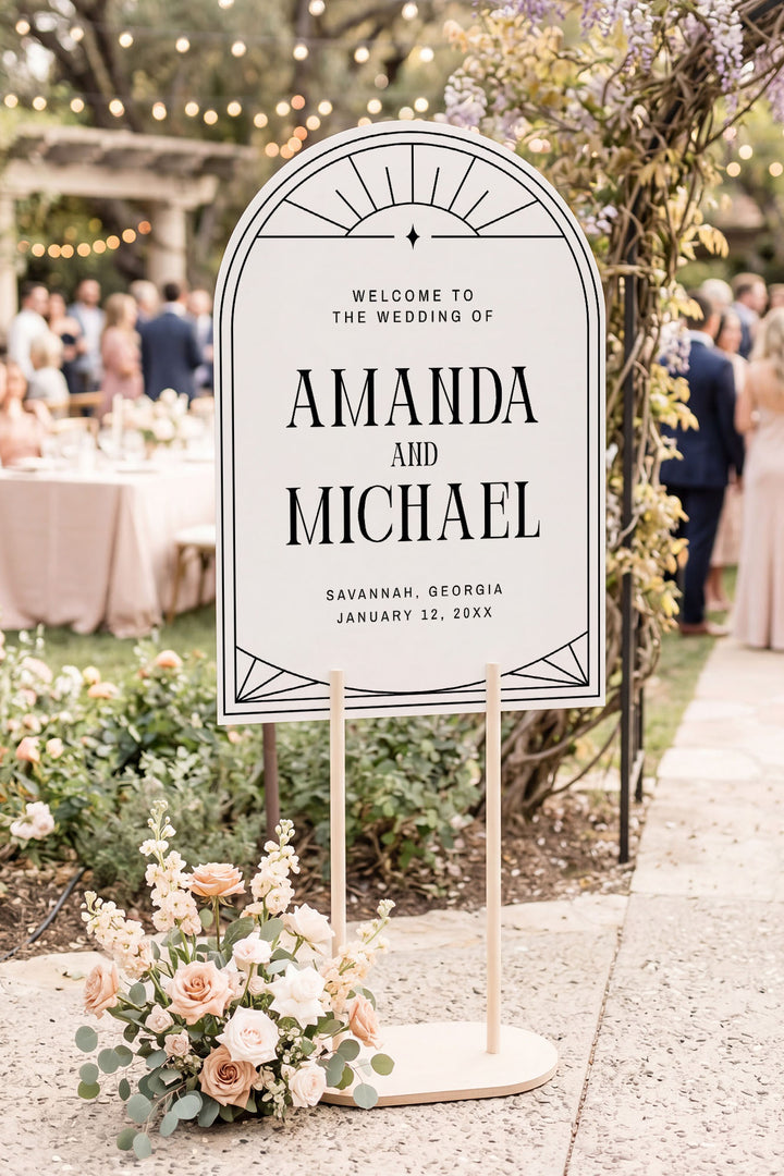 The Gilded Welcome Sign · Deco Arch