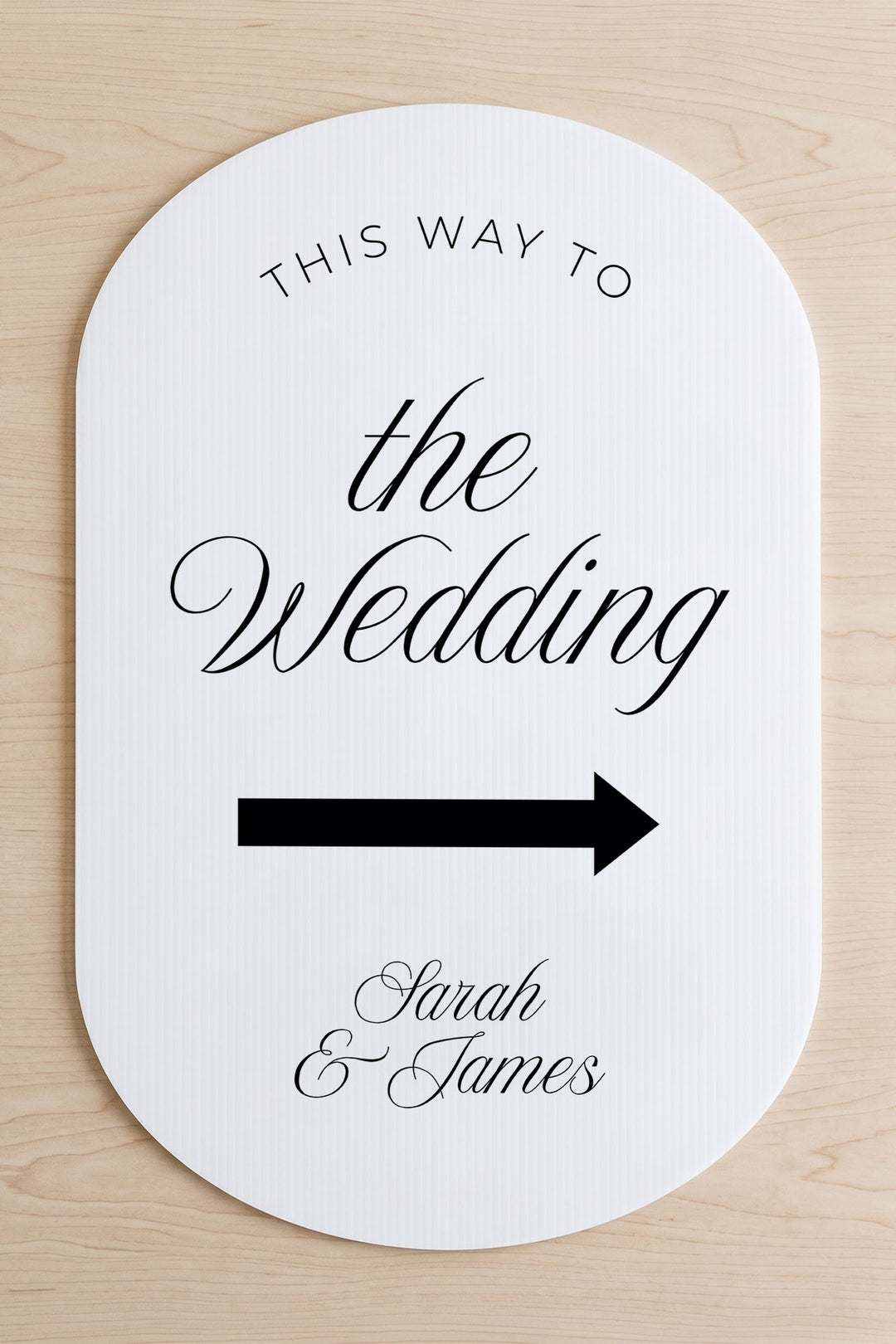 The Soirée Directional This Way To the wedding yard sign