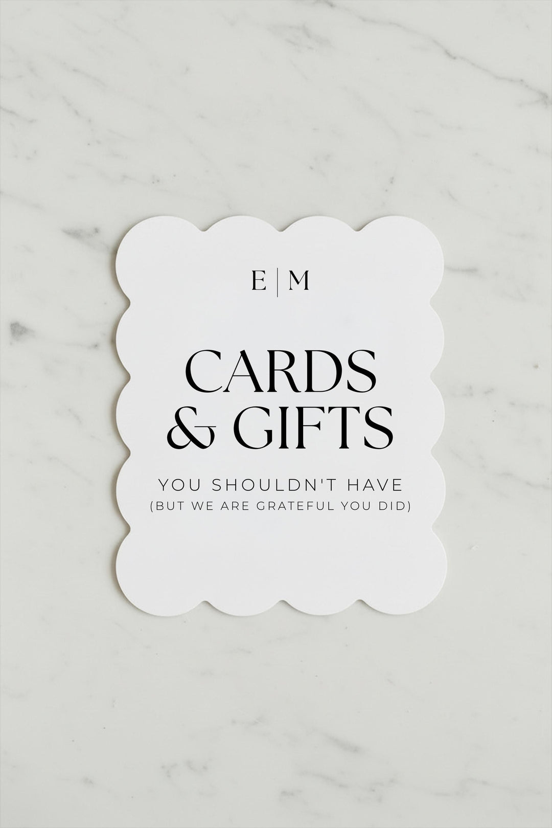 Modern Minimalist Reception Sign, Custom