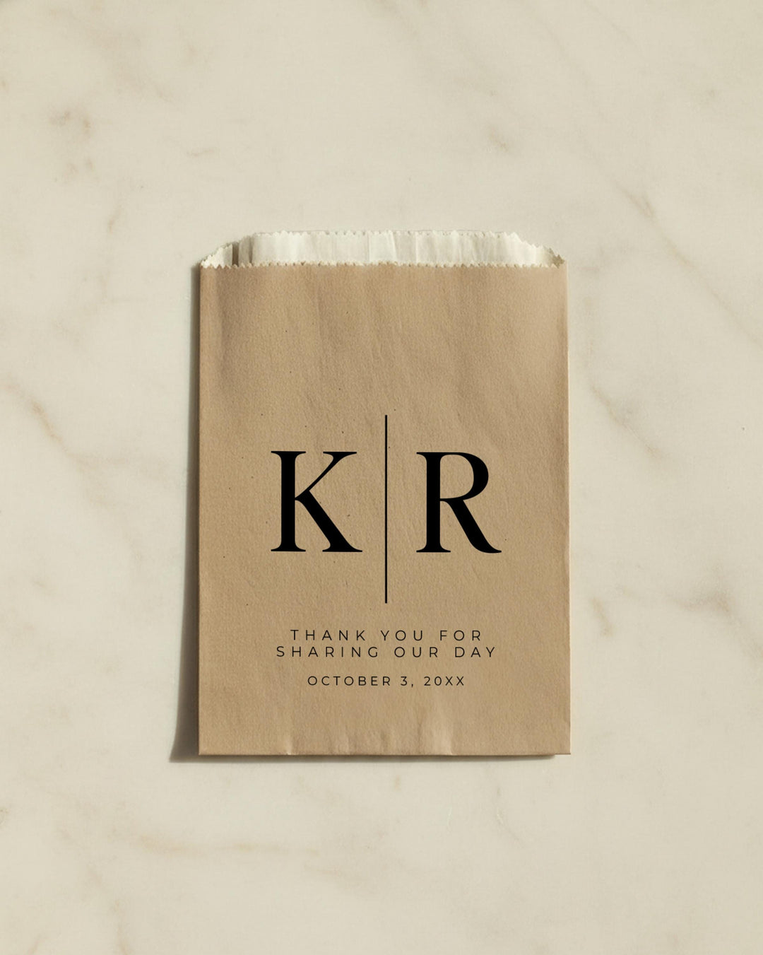 Custom Wedding Favor Bag, Personalized