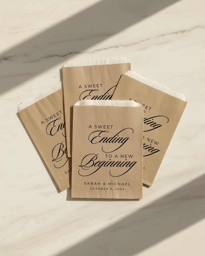 Custom Wedding Favor Bag, Personalized