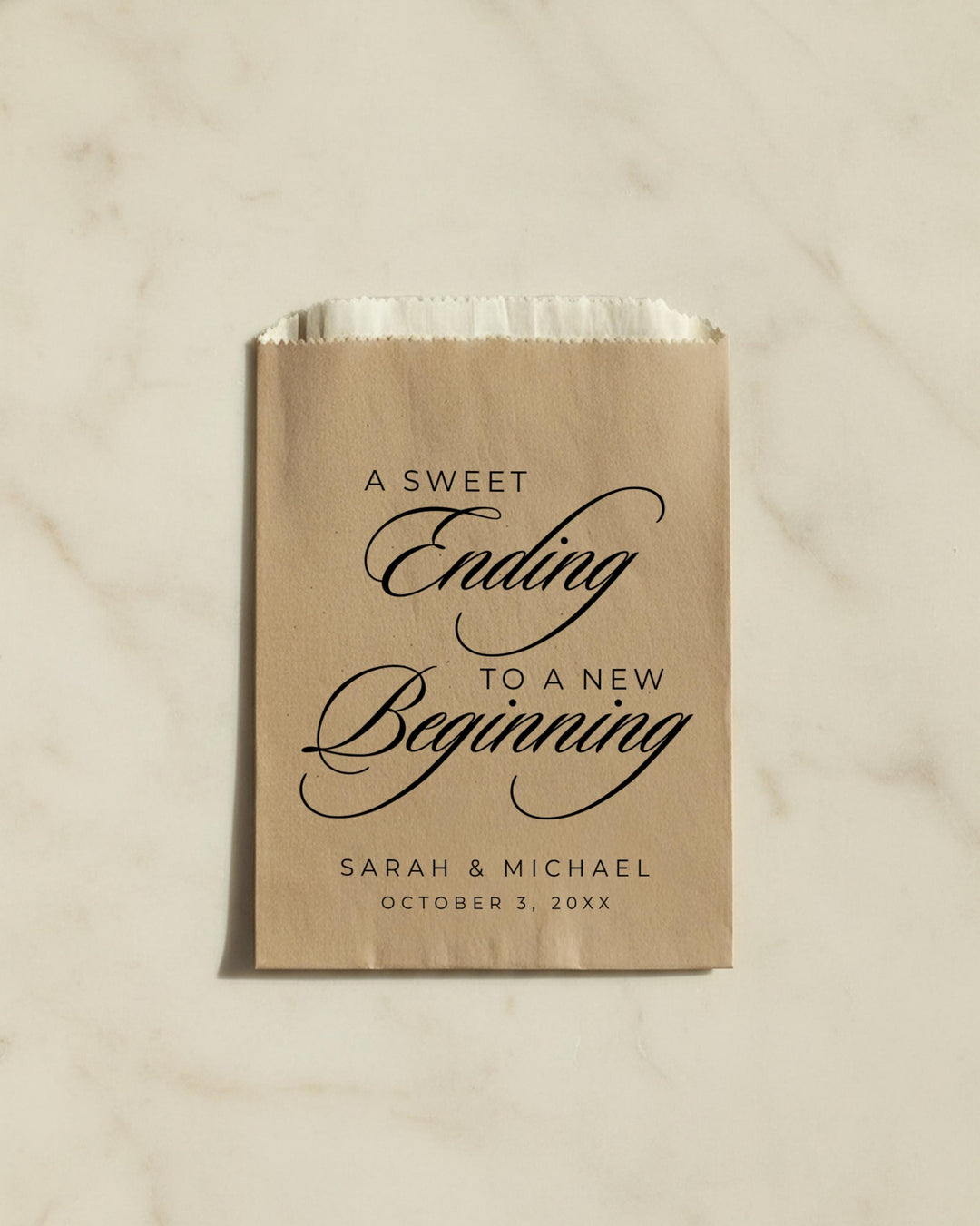Custom Wedding Favor Bag, Personalized