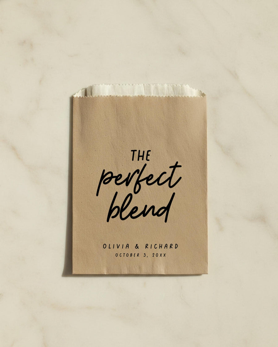 Custom Wedding Favor Bag, Personalized