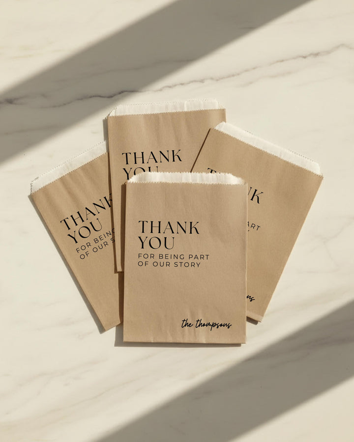 Custom Wedding Favor Bag, Personalized