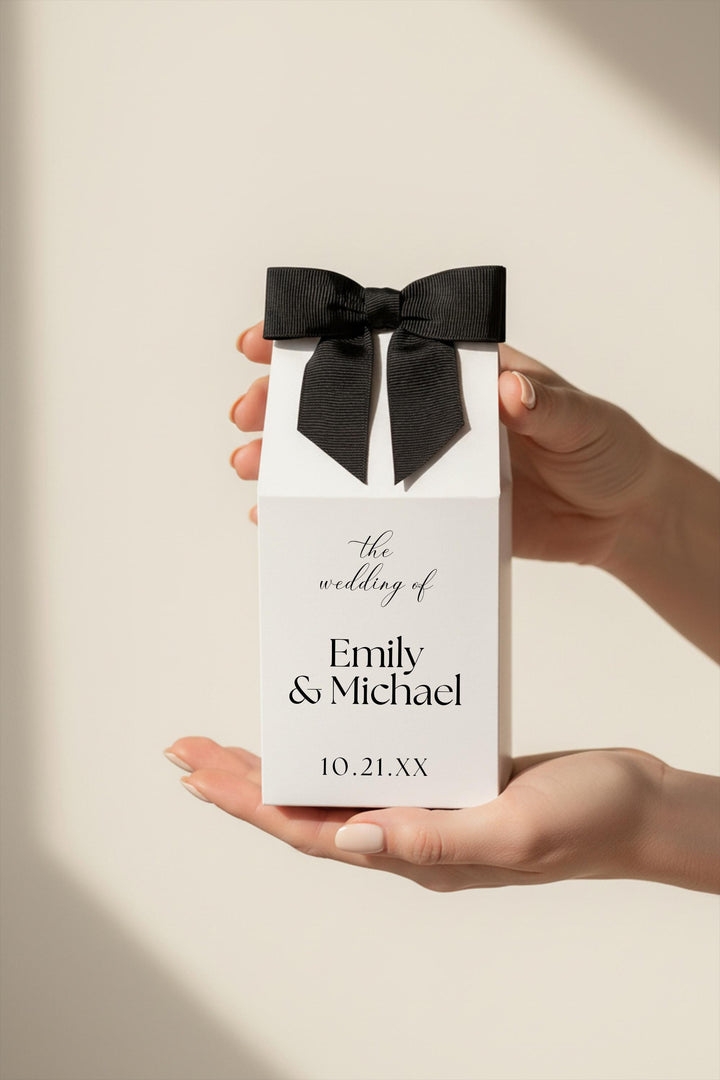 Custom Wedding Favor Box, Personalized