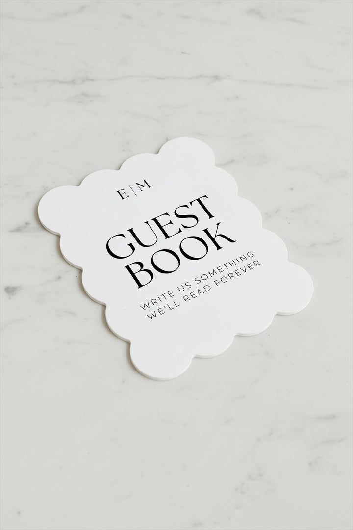 Modern Minimalist Reception Sign, Custom