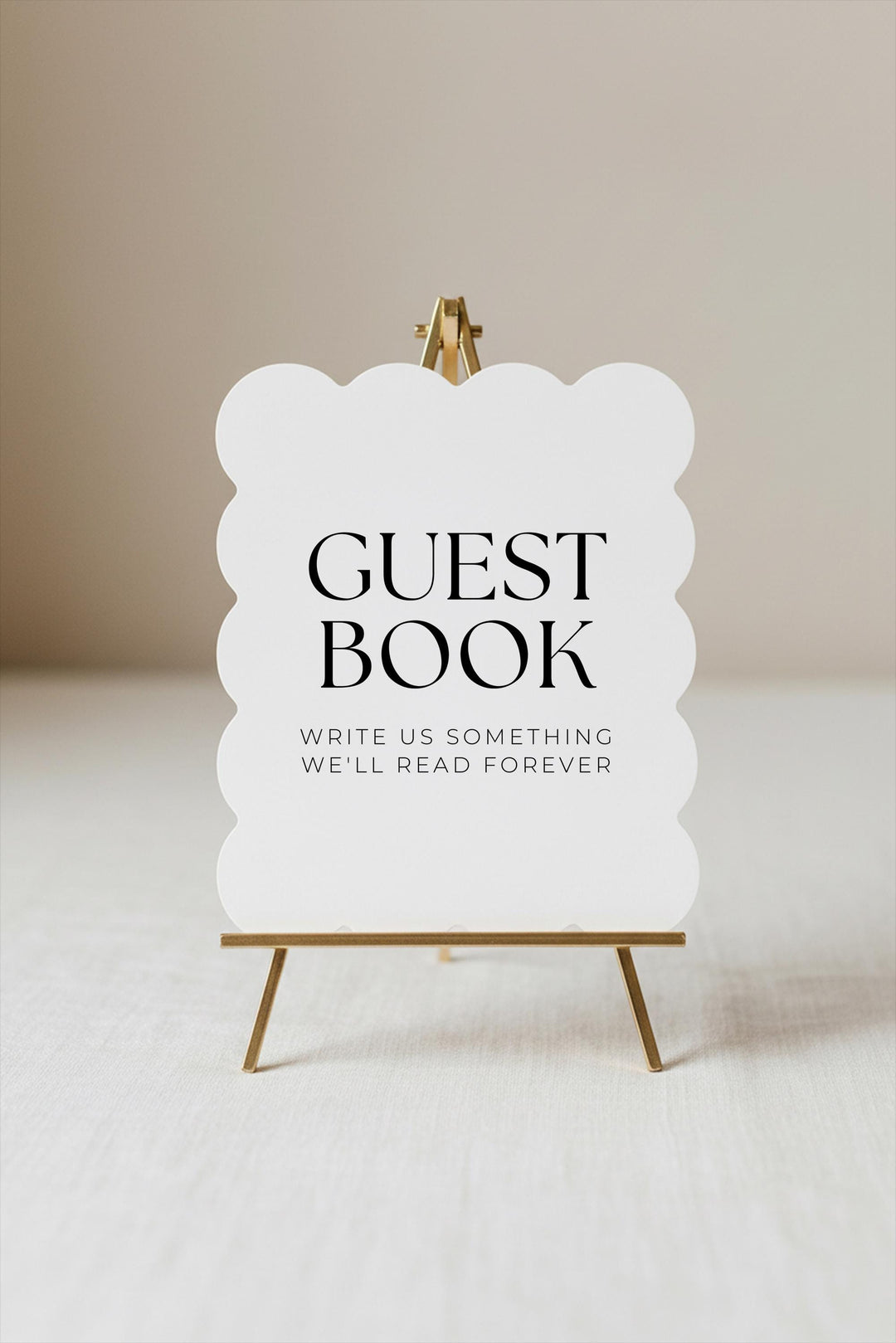 Modern Minimalist Reception Sign, Custom