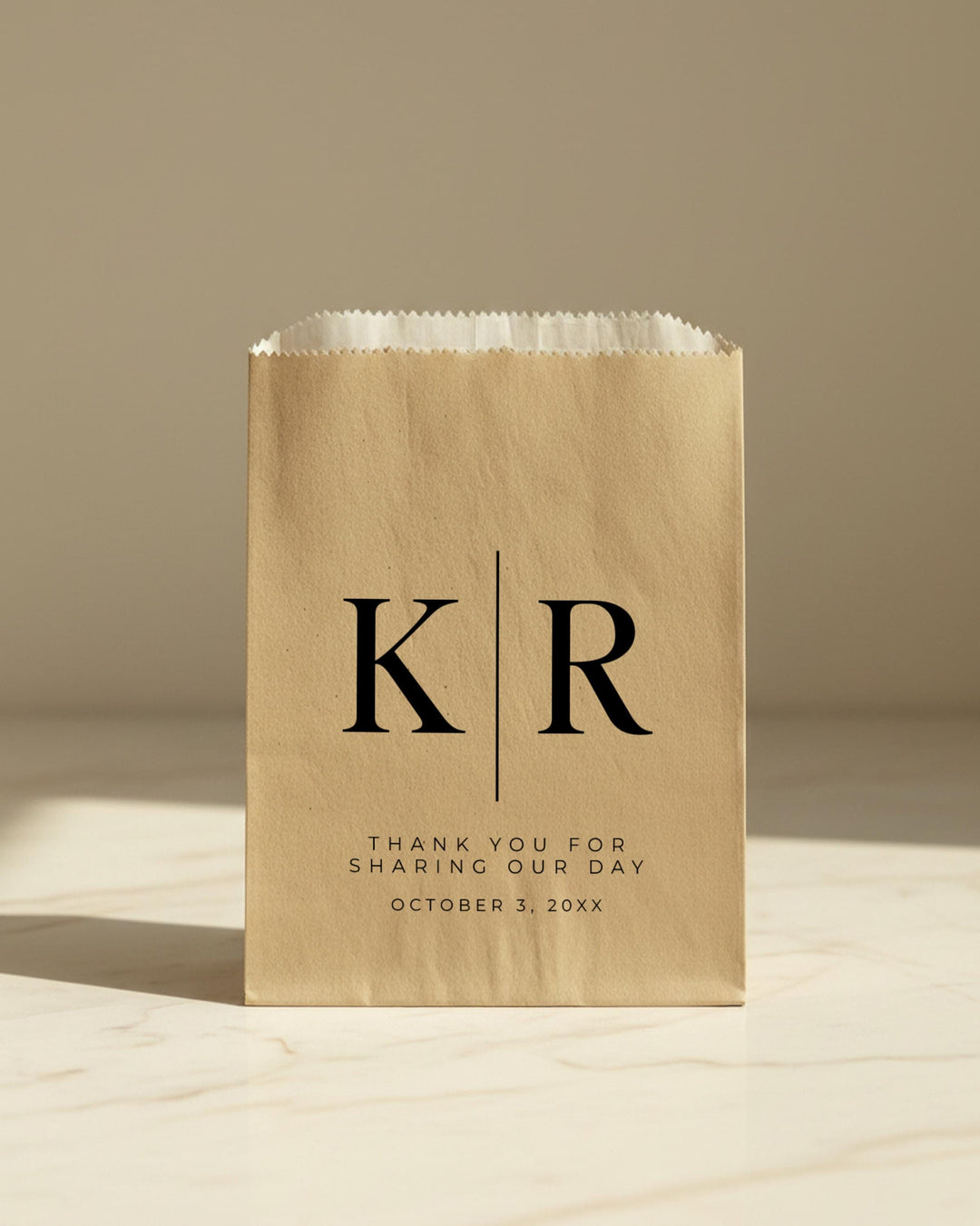 Custom Wedding Favor Bag, Personalized