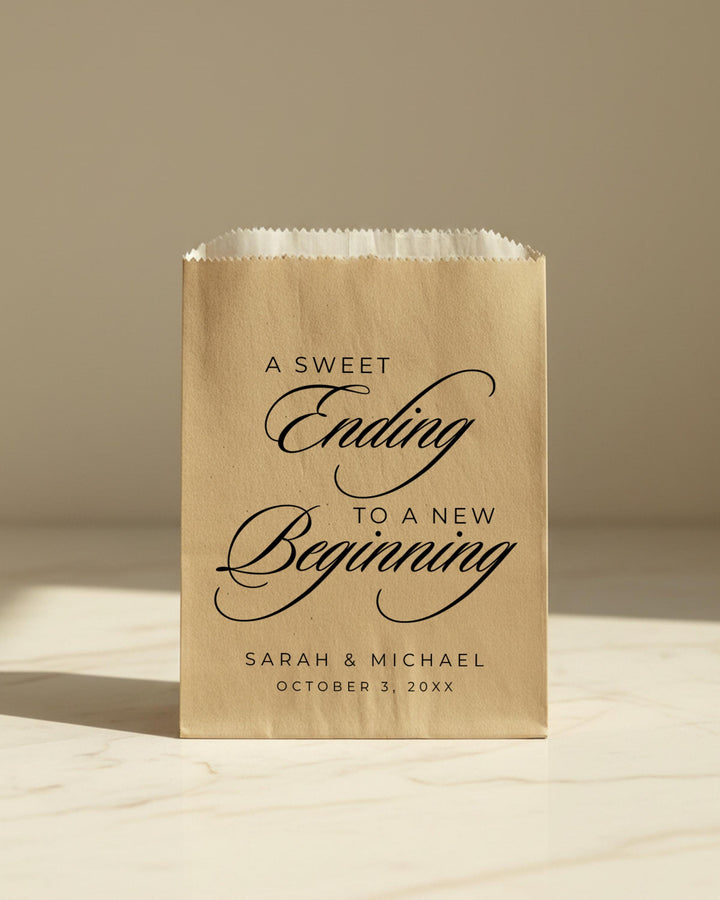 Custom Wedding Favor Bag, Personalized