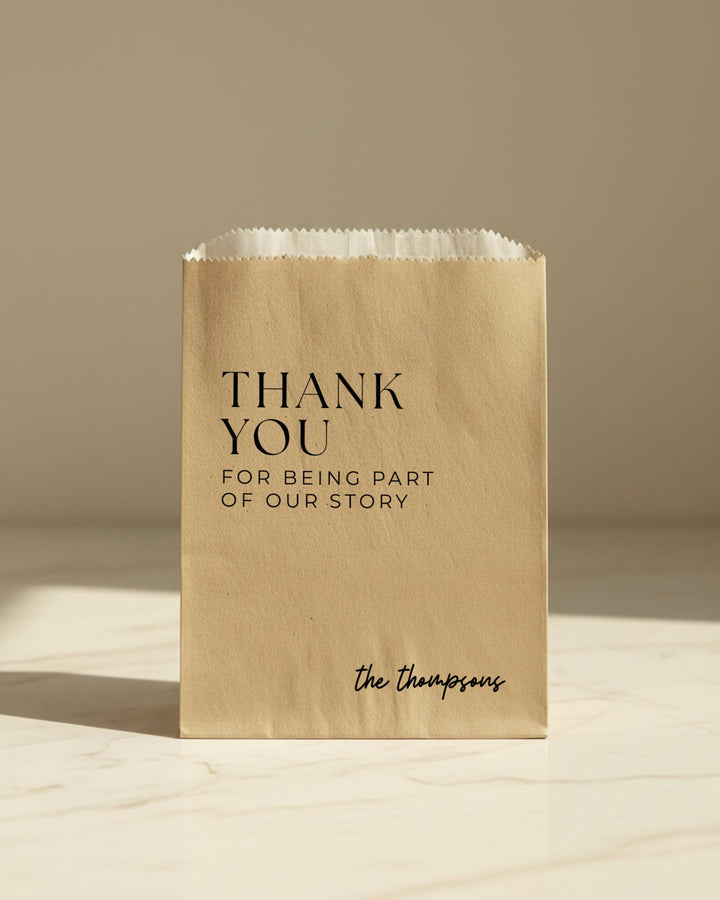 Custom Wedding Favor Bag, Personalized