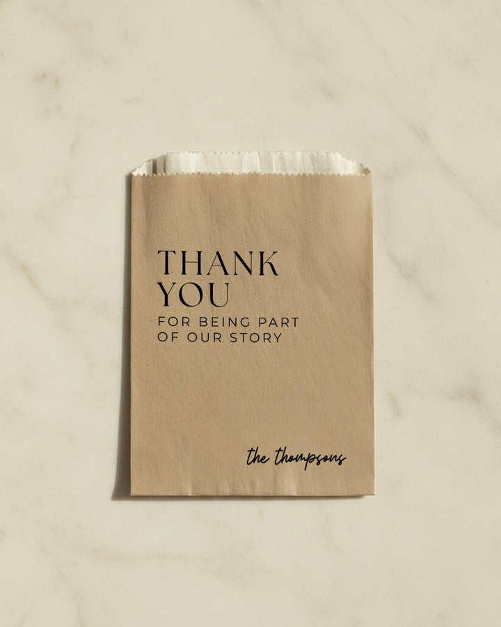 Custom Wedding Favor Bag, Personalized