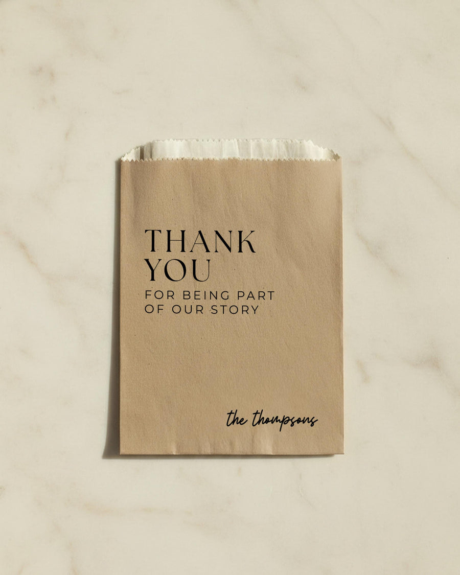 Custom Wedding Favor Bag, Personalized
