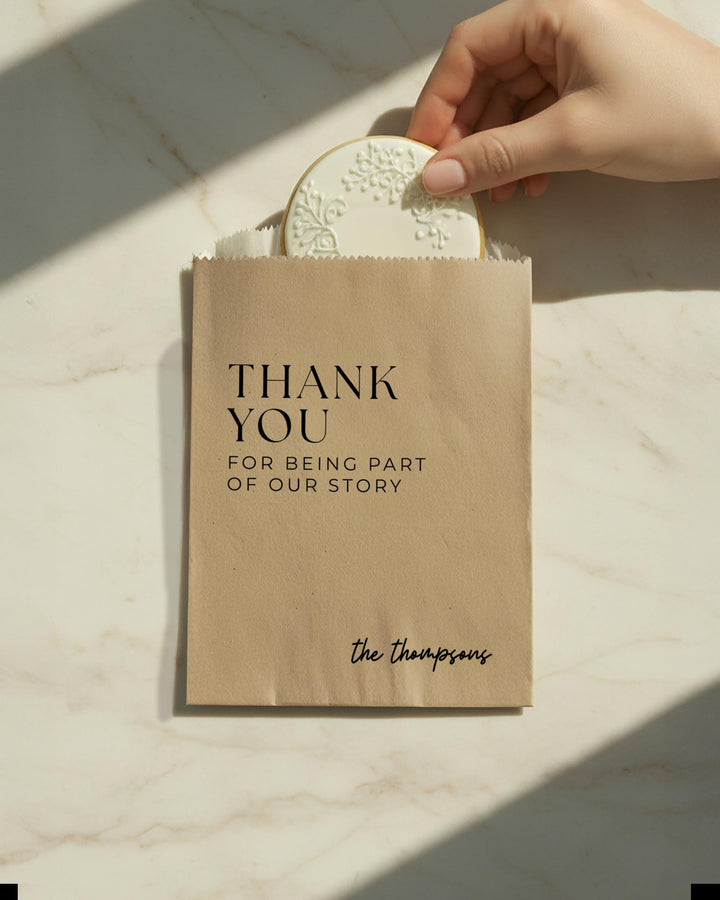 Custom Wedding Favor Bag, Personalized