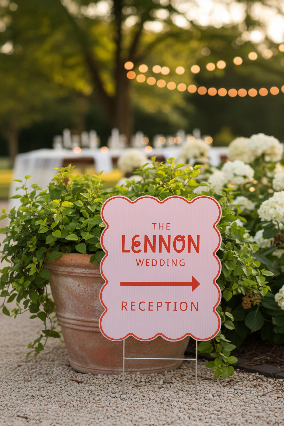 Retro Wedding Yard Sign, Custom