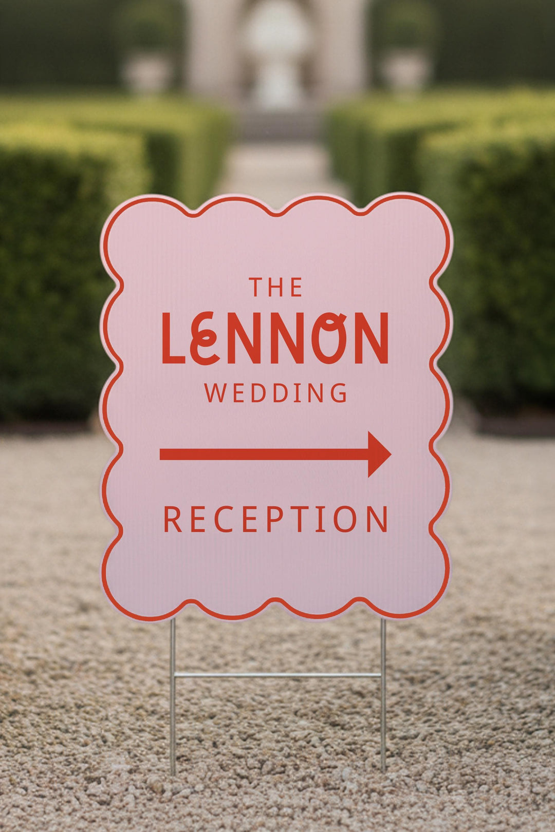 Retro Wedding Yard Sign, Custom