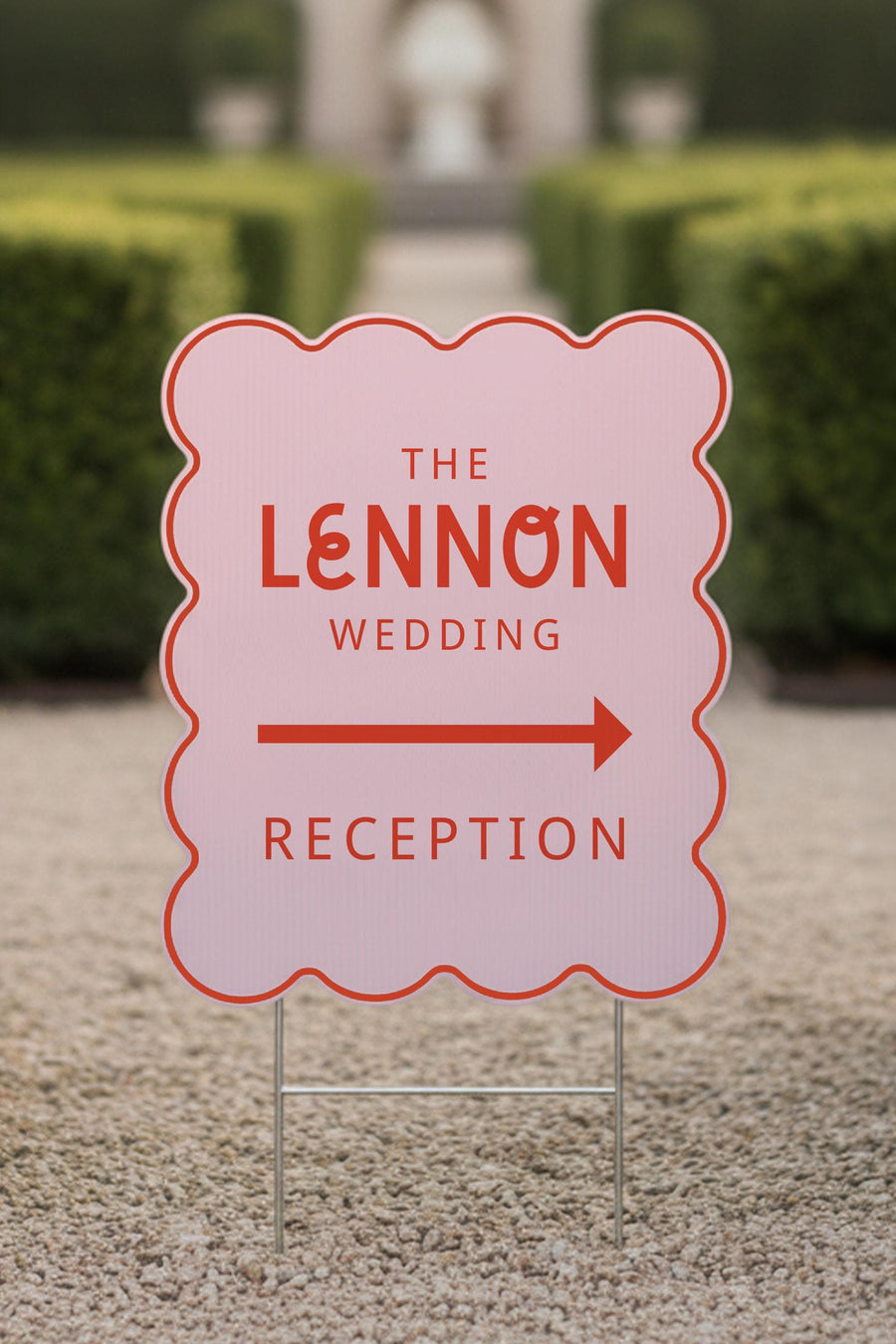 Retro Wedding Yard Sign, Custom