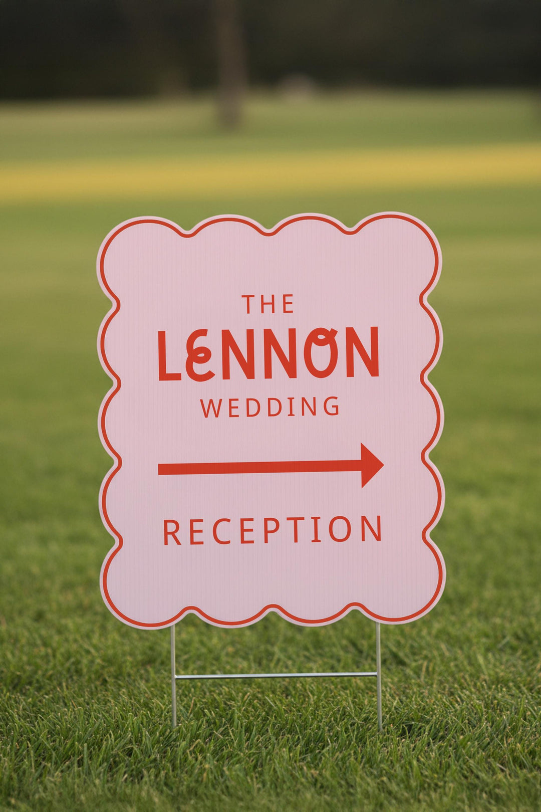 Retro Wedding Yard Sign, Custom