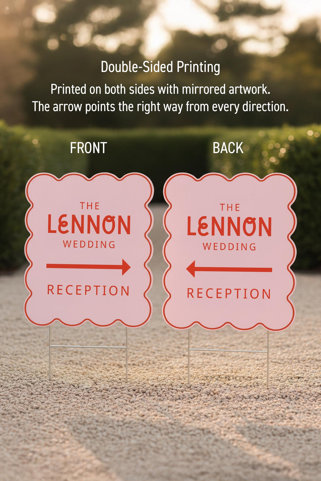 Retro Wedding Yard Sign, Custom
