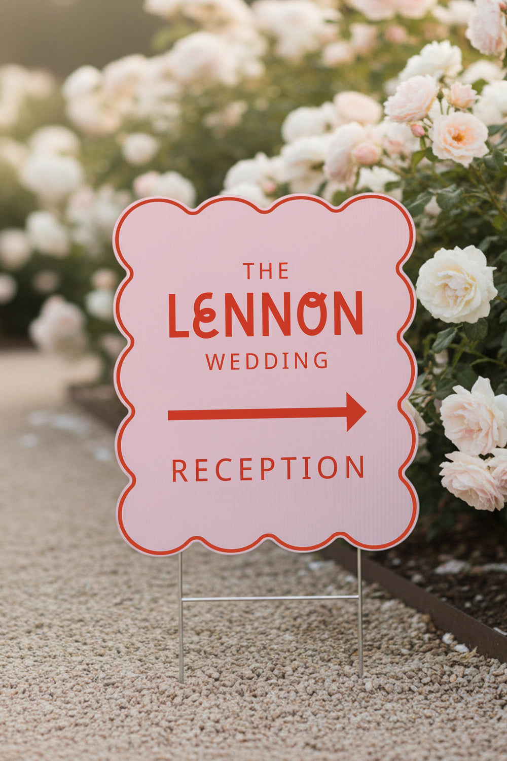 Retro Wedding Yard Sign, Custom