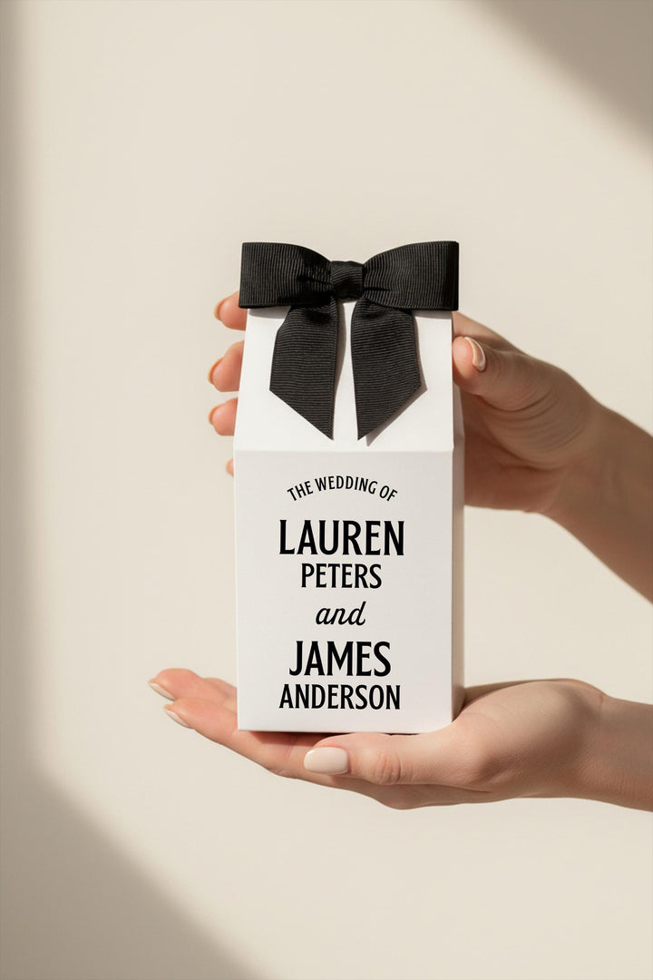 Custom Wedding Favor Box, Personalized